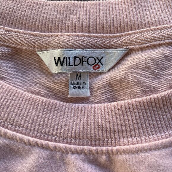 Wildfox Coffee & Sunshine Pink Graphic Statement Sweater. Oversized. Medium. - Picture 10 of 15
